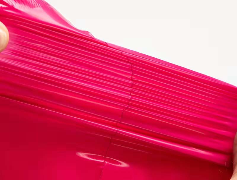 安宁玫红色快递袋-05